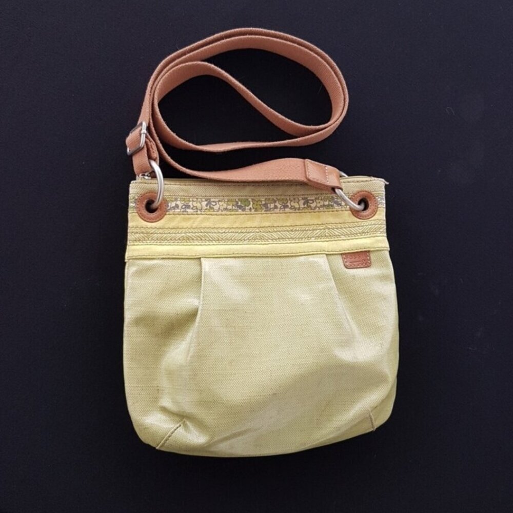 FOSSIL Key-Per, Light Green Slim Shoulder Bag, Adjust to Crossbody Bag